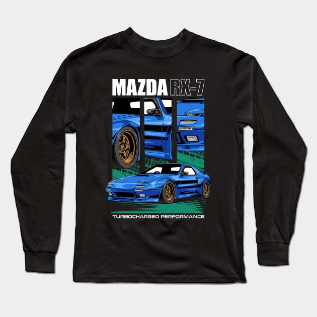 RX7 1989 Car Long Sleeve T-Shirt by milatees